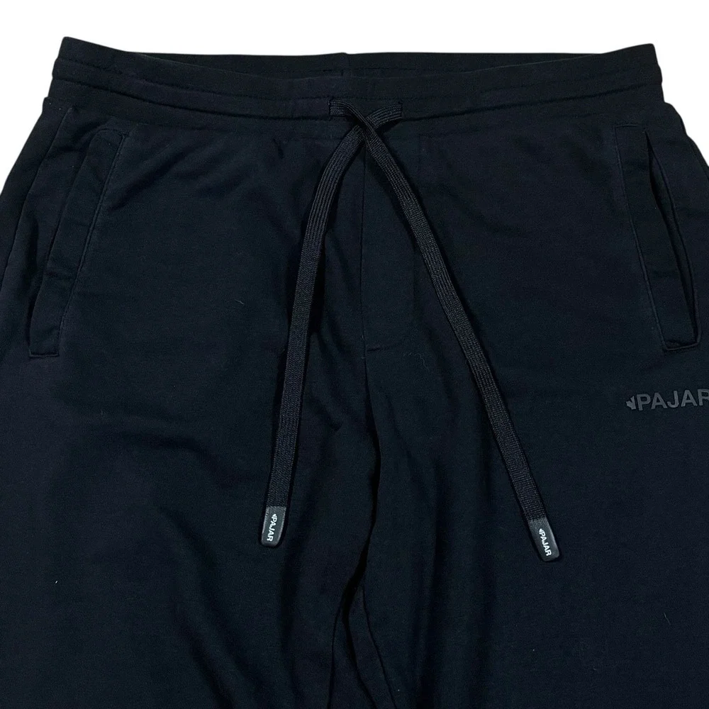 Pajar Canada Terry Cloth Sweatpants Mens M Black Soft Pockets Drawstring Cozy